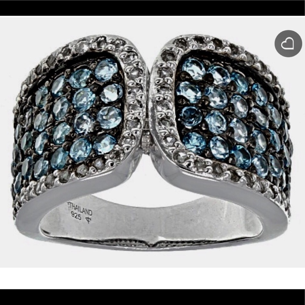 Blue Topaz Ring Size 6